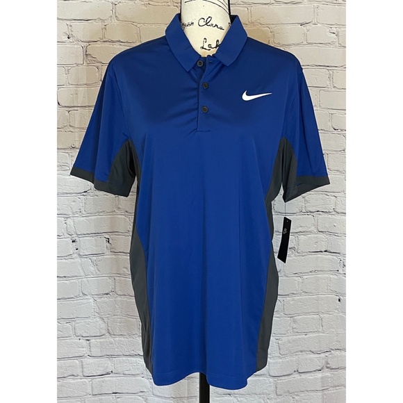 NEW Nike Men's Royal Blue Dri-Fit Polo (Size M) - Picture 3 of 12